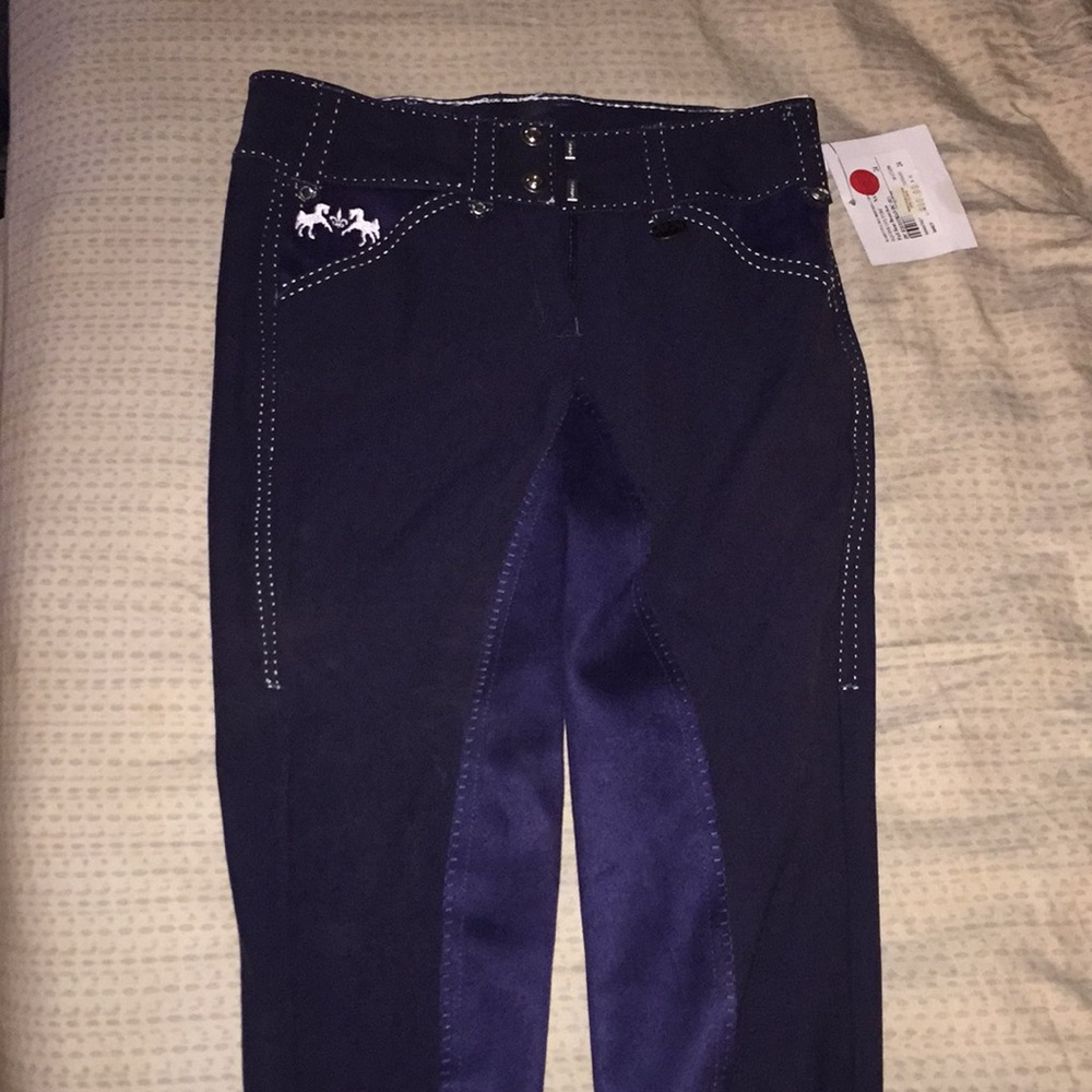 Equine Couture Navy Full Seat Breeches